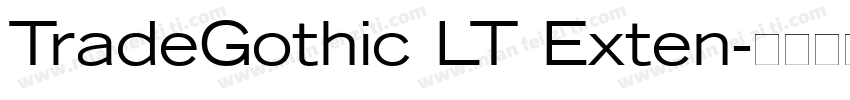 TradeGothic LT Exten字体转换